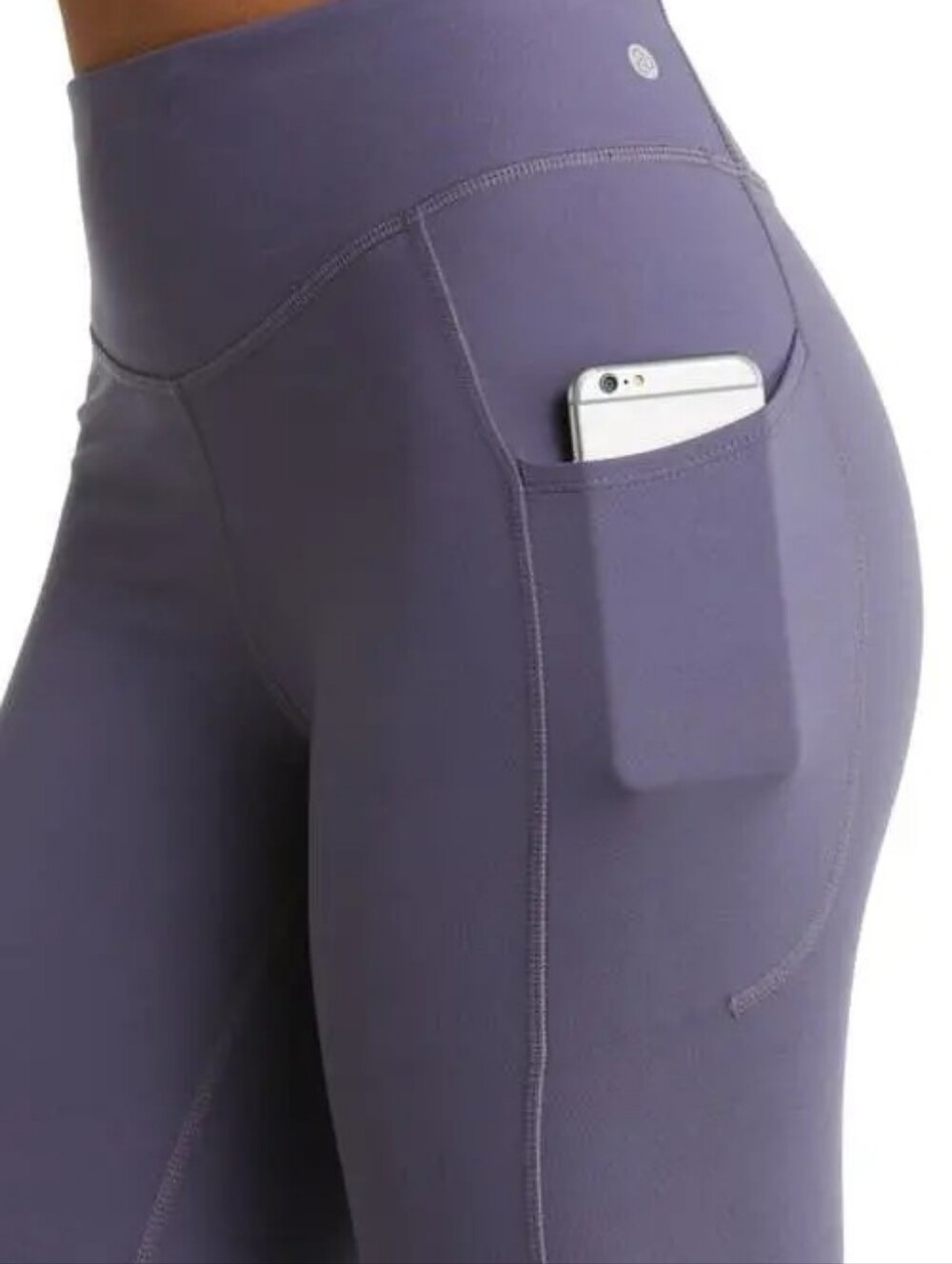Zella Strength Perfect Pocket High Waist Leggings Grey Stone M